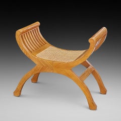 Late 19thC Satinwood Dressing Table Stool