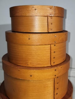 Late 19Thc Shaker Style Pantry Boxes -Stack of Four