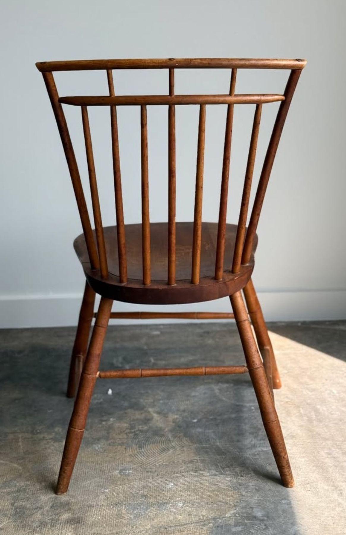Spätes 19. Jahrhundert Signierte Birdcage Windsor Chairs (Hickory)