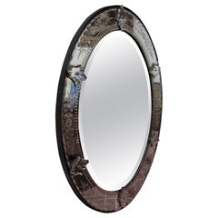 Late 19th Century Venetian Etched Mirror