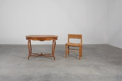 Late 19th‑century Walnut side table in the Louis XV style, France
