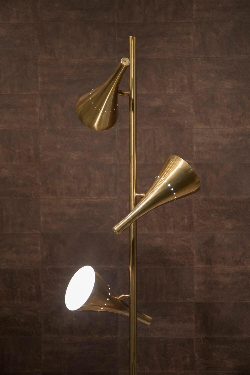 Mid-Century Modern Modern Italian Stilnovo Style Floor Lamp