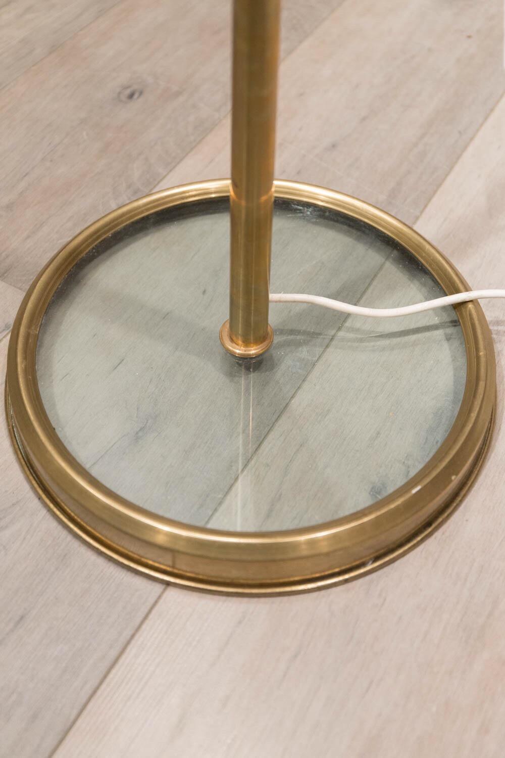 Brass Modern Italian Stilnovo Style Floor Lamp