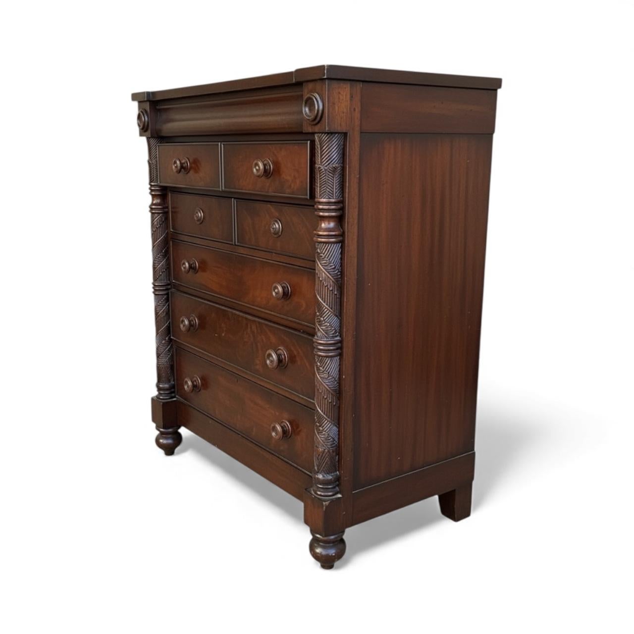 American Late 20th-C. British Colonial Style Tall Chest By Ralph Lauren For Henredon For Sale