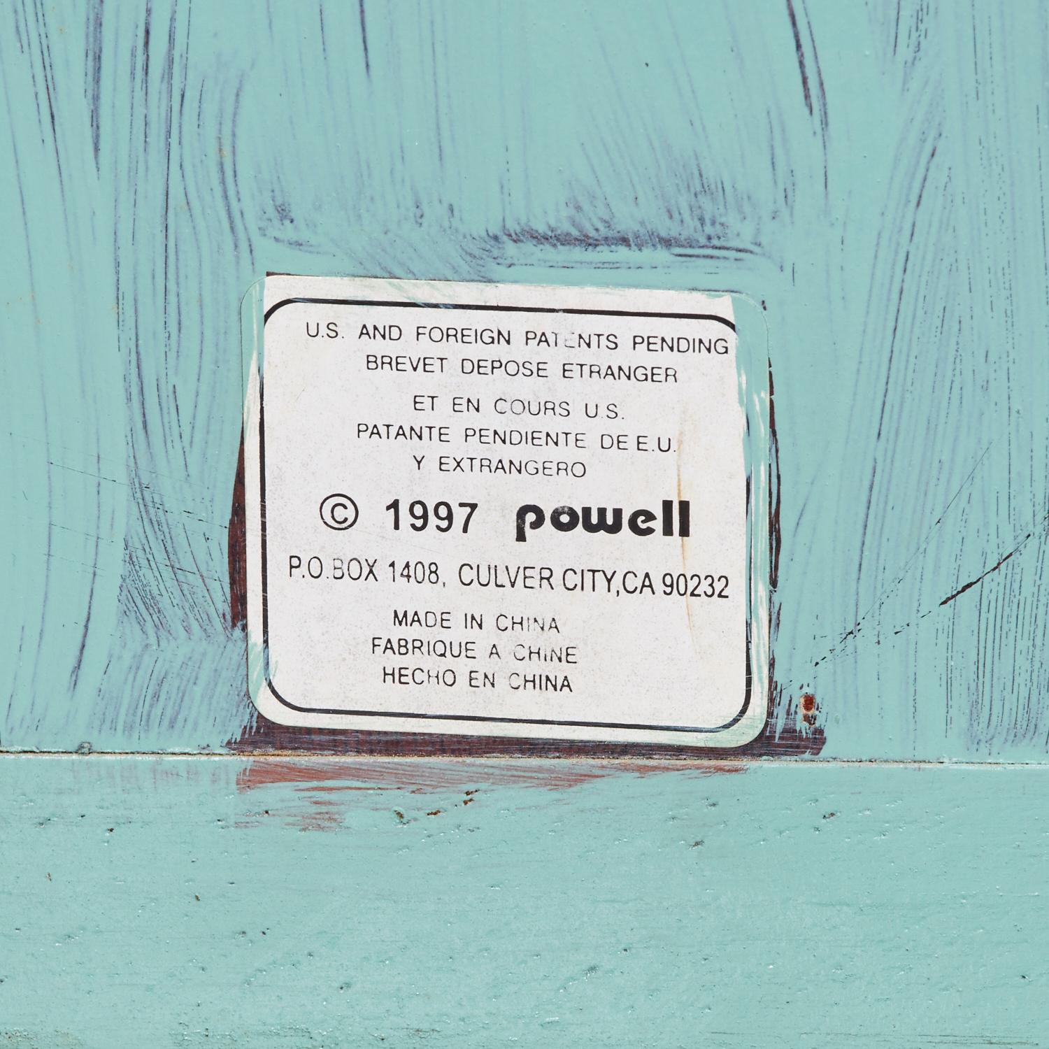 Late 20th C. Custom Sage Green Painted Jewelry Chest with Mirror by Powell In Good Condition In Morristown, NJ