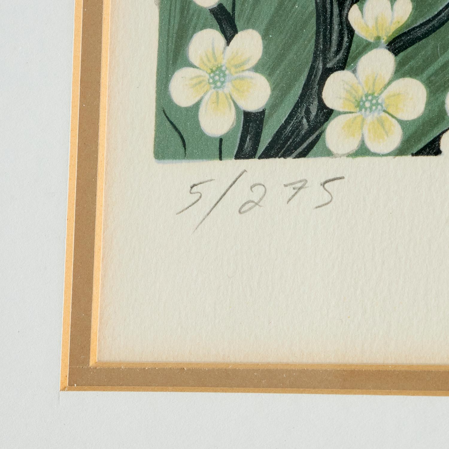 Late 20th C. Framed Gustavo Novoa Pencil Signed, Titled and Numbered Lithograph In Good Condition For Sale In Morristown, NJ