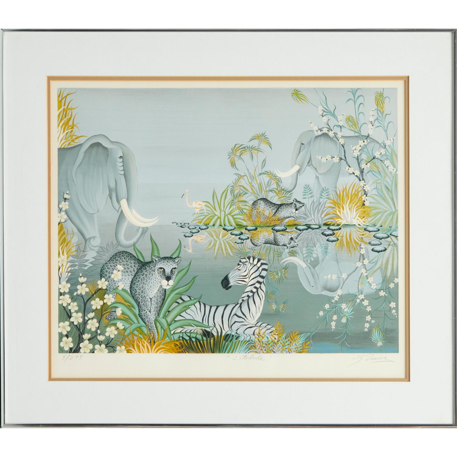Late 20th C. Framed Gustavo Novoa Pencil Signed, Titled and Numbered Lithograph For Sale 2