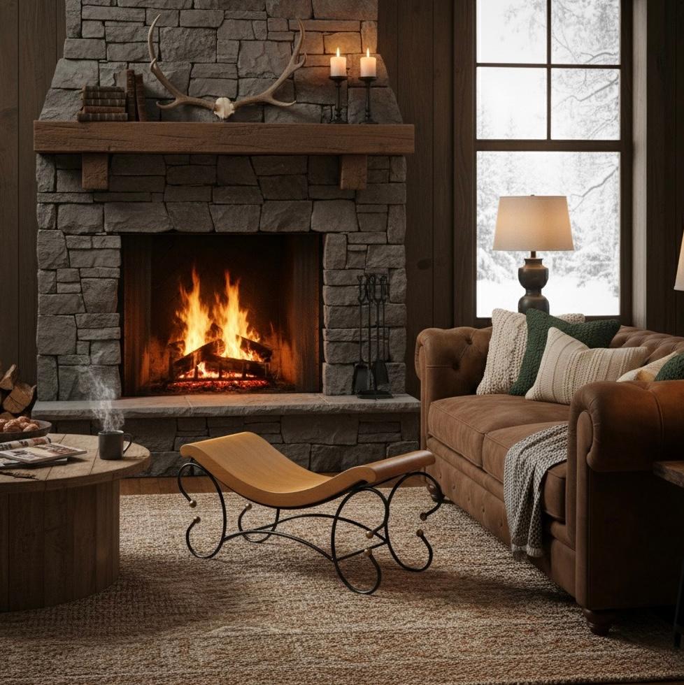 Si tratta di una panca in pelle e ferro a forma di voluta in stile neoclassico. Non è contrassegnato. Il sedile è un sedile rigido. È in ottime condizioni. 