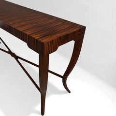 Fin du 20e siècle Table console en bois de roi exotique Organic Modern - Paire Disponible