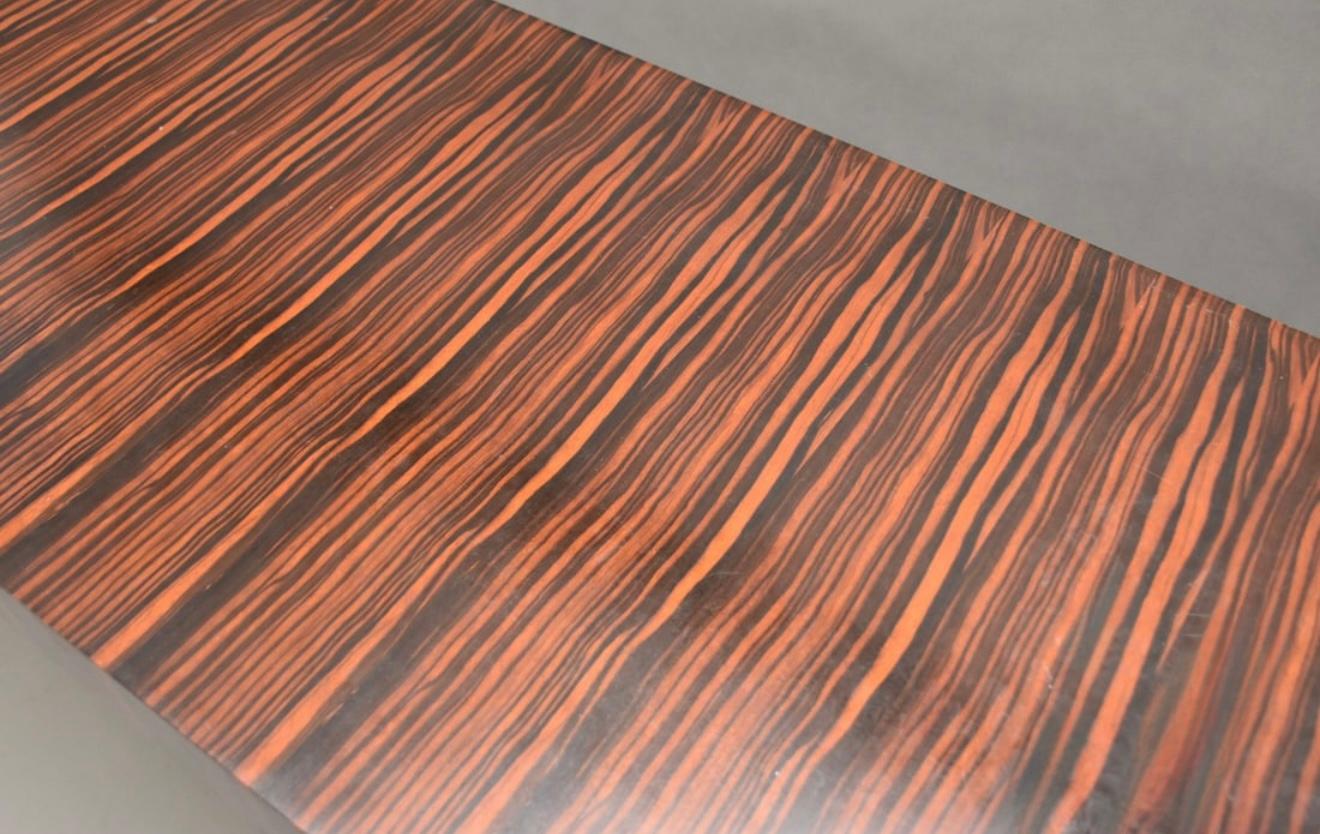 Mid-Century Modern Fin du 20e siècle Table console en bois de roi exotique Organic Modern - Paire Disponible en vente