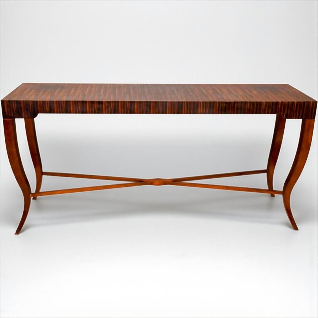 XXIe siècle et contemporain Fin du 20e siècle Table console en bois de roi exotique Organic Modern - Paire Disponible en vente