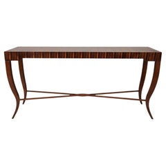 Fin du 20e siècle Table console en bois de roi exotique Organic Modern - Paire Disponible