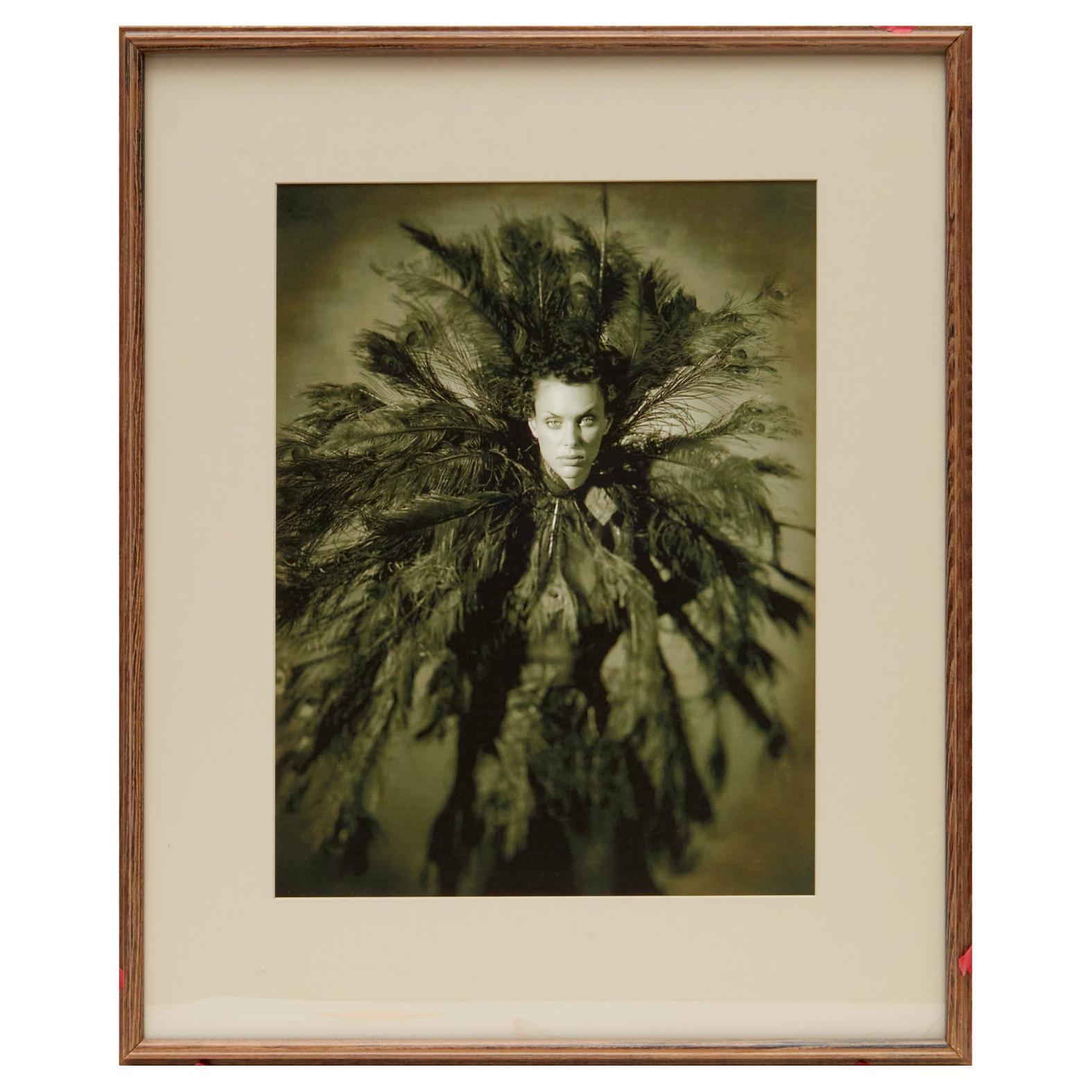 Late 20th C. Signed Fine Art Fashion Giclee Print on Matte Paper