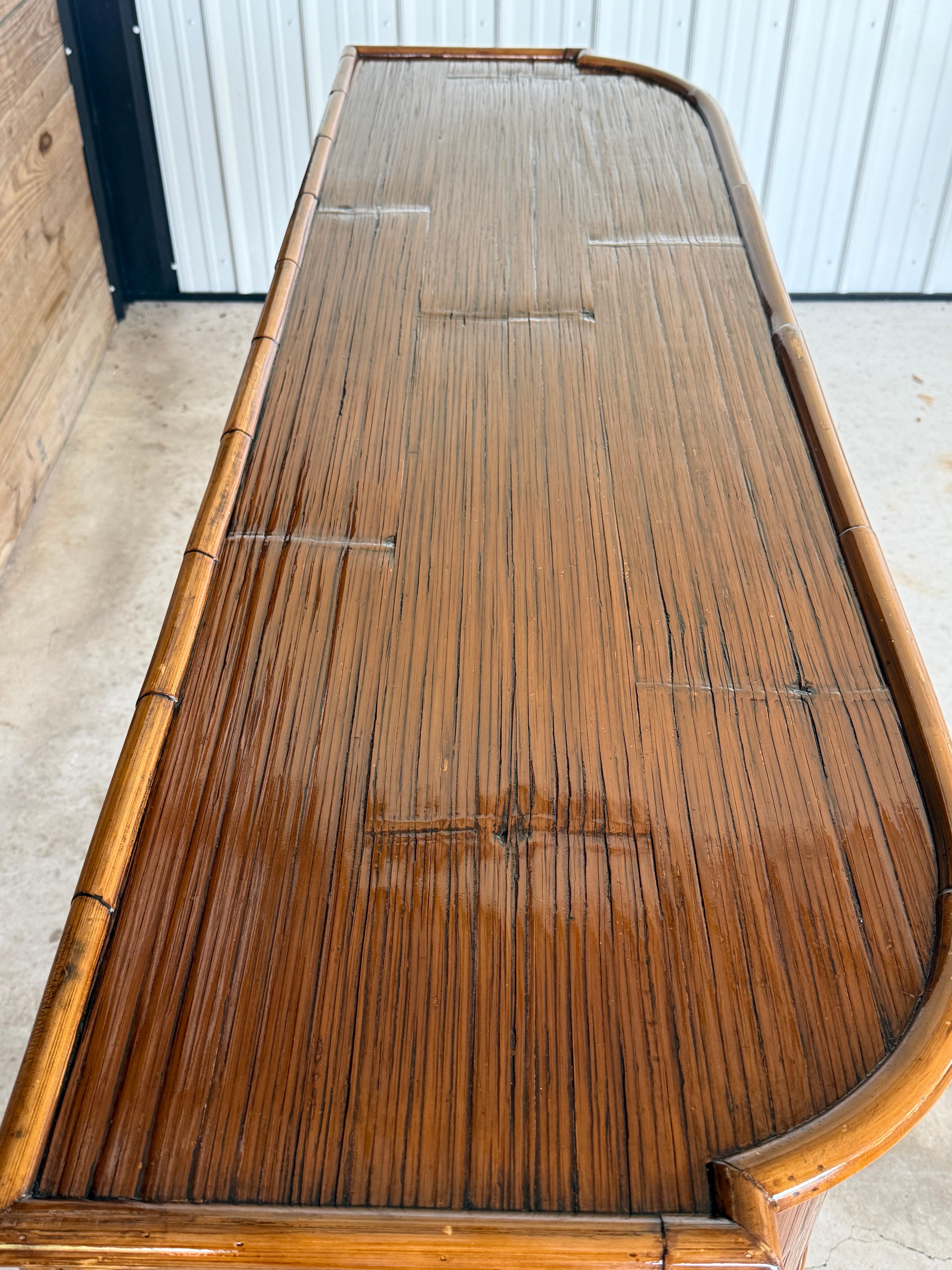 Late 20th Cent Coastal Organic Modern Ref: Rattan Sideboard by E. Murio, Manila For Sale 5