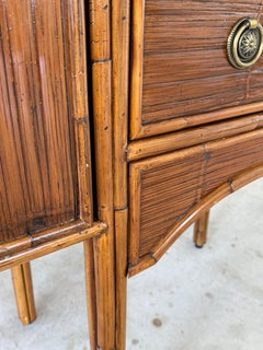 Organische Küstenmoderne des späten 20. Jahrhunderts: Rattan-Sideboard von E. Murio, Manila