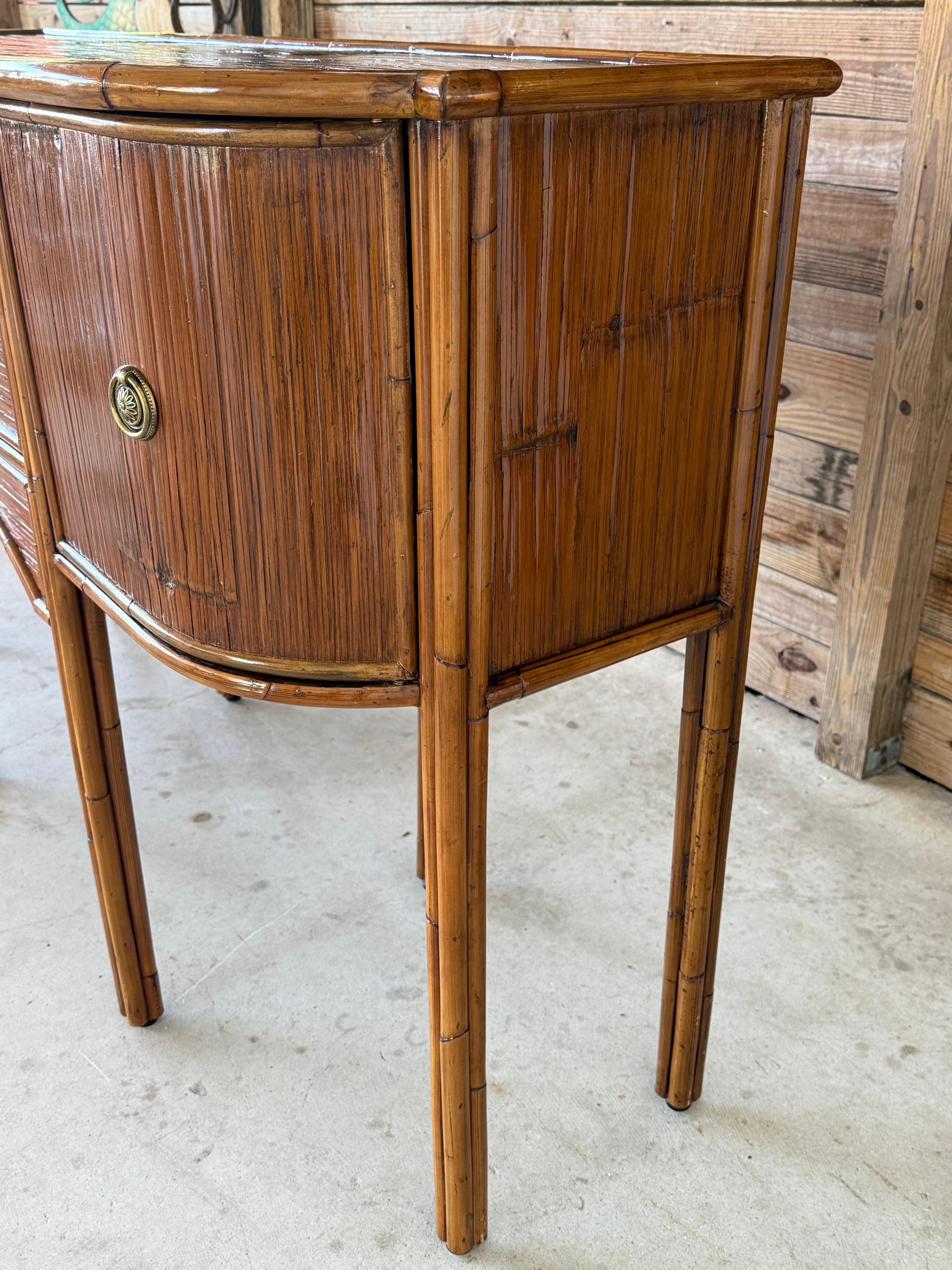 Philippine Late 20th Cent Coastal Organic Modern Ref: Rattan Sideboard by E. Murio, Manila For Sale