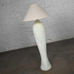 Late 20th Cent Modern to Postmodern Southwest Style Textured Plaster Floor Lamp