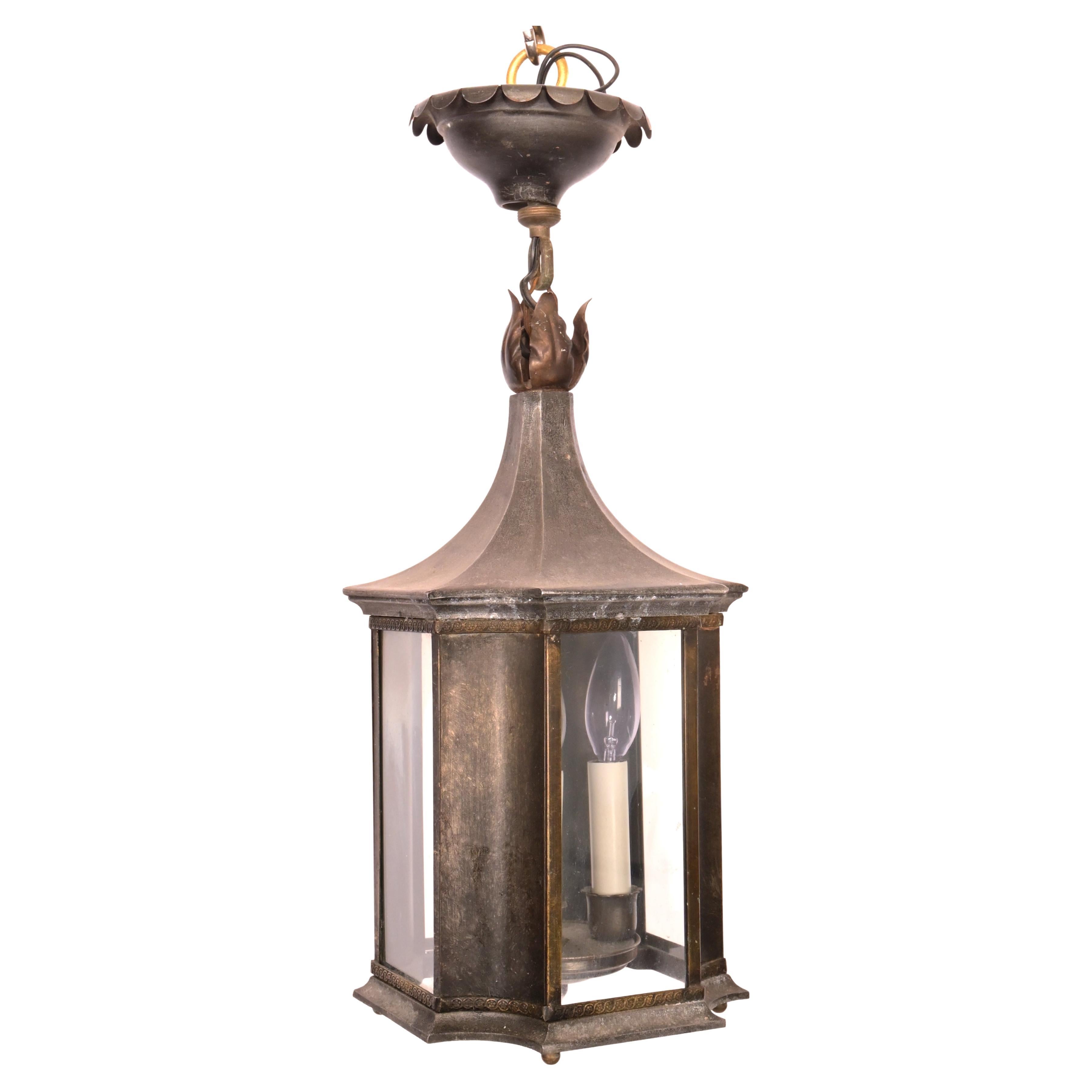 Late 20th Century 3 Light Pagoda Lantern For Sale
