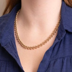 Late 20th Century 9k Yellow Gold Fancy Link Chain Circa 2000s