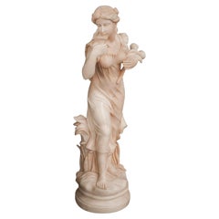 Fin du 20e siècle Statue de Vénus en marbre sculpté à la main
