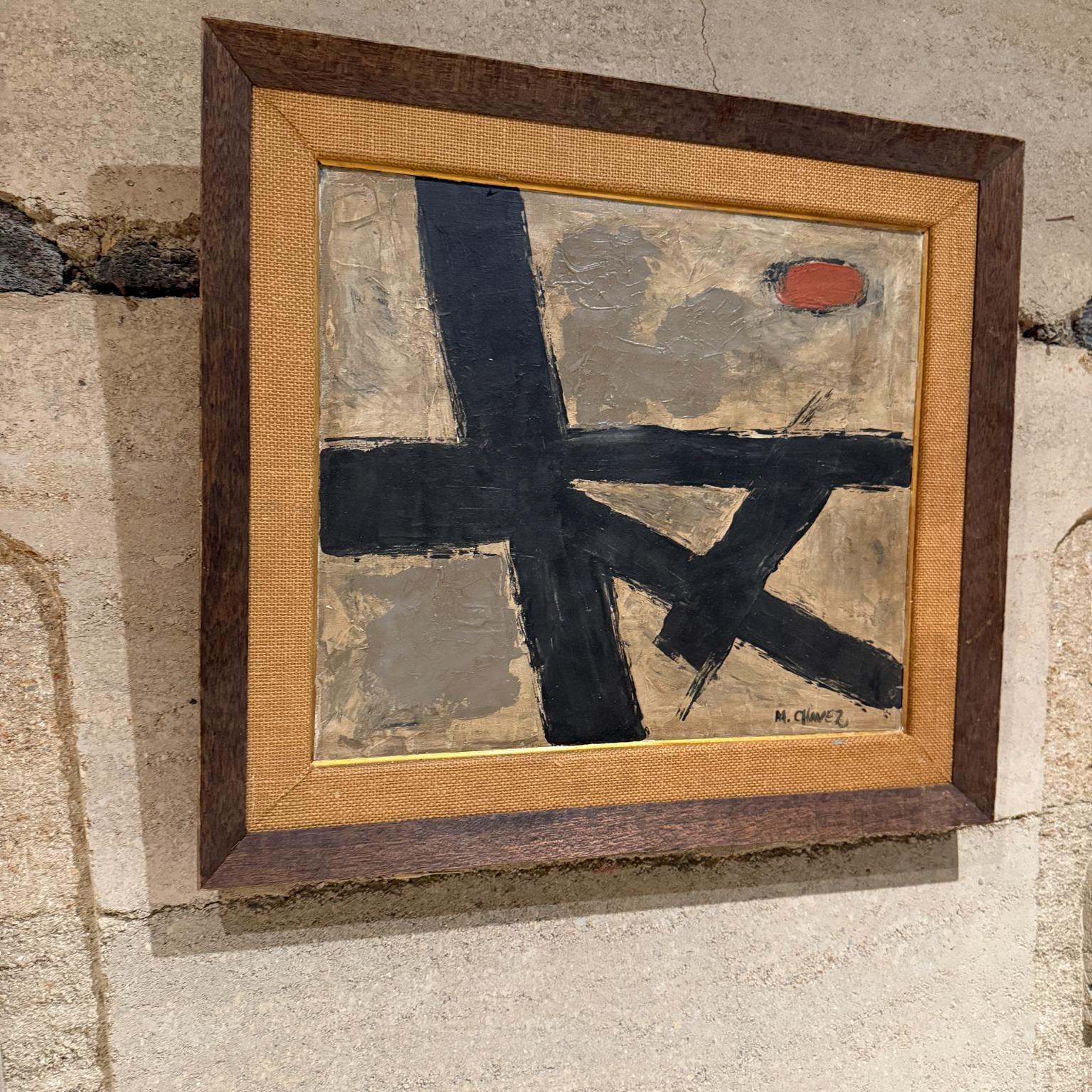 Late 20th Century Abstract Expressionism Modern Art Painting signed For Sale 2