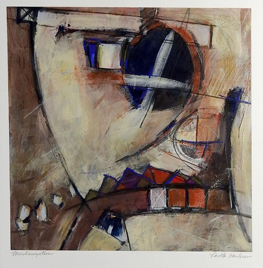 Modern Late 20th Century Abstract Mixed Media Painting For Sale