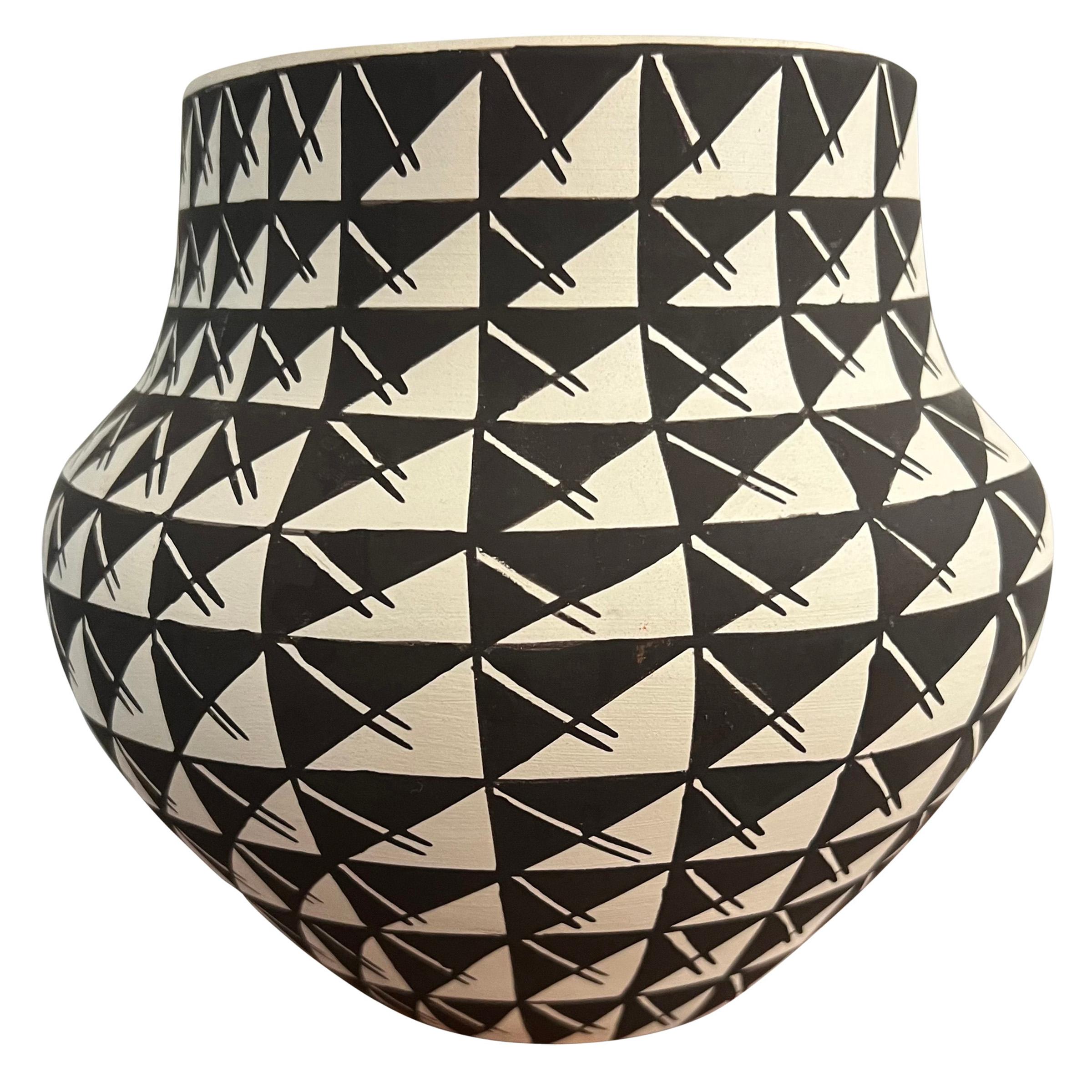 Americano Vaso Pueblo di Acoma della fine del XX secolo in vendita