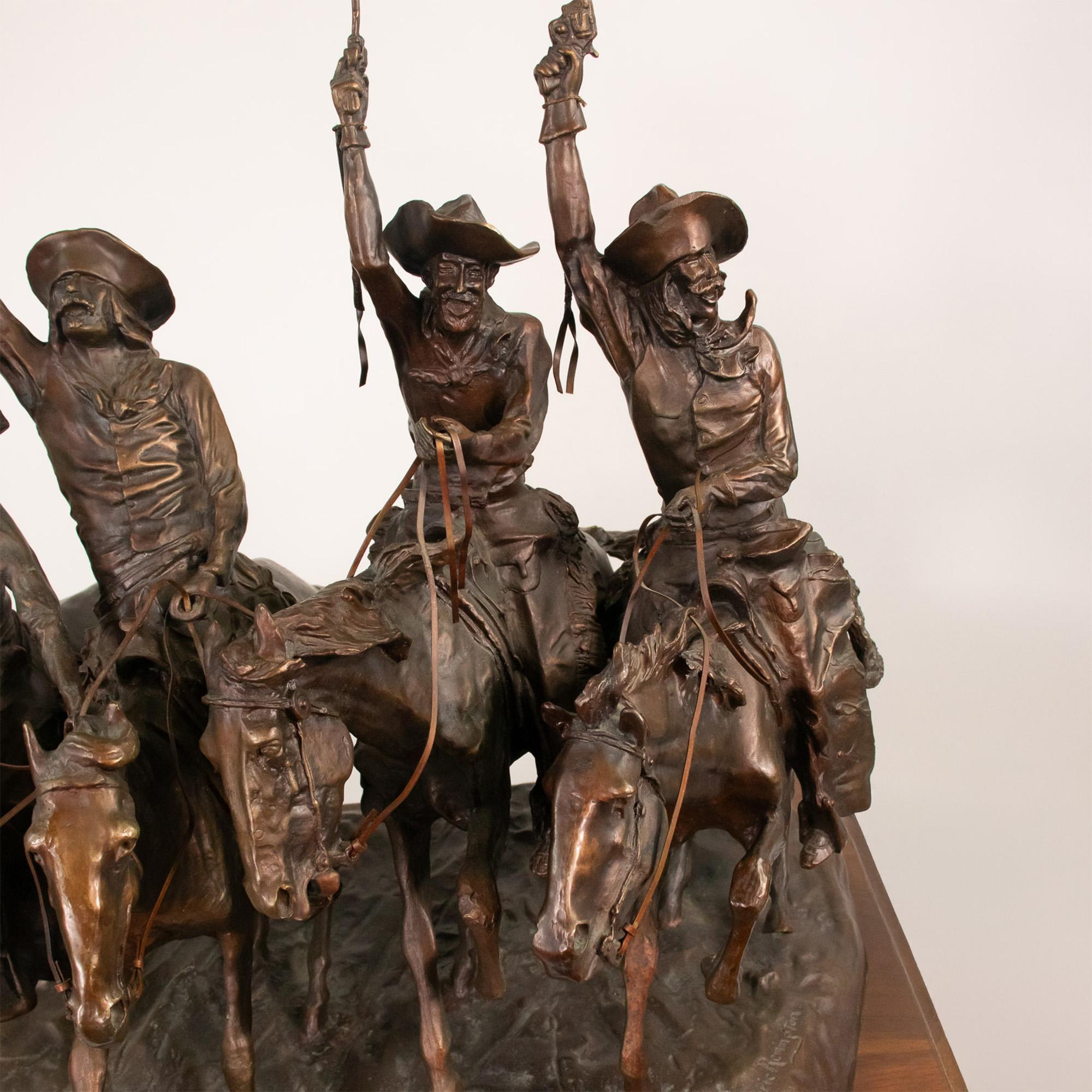 Scultura in bronzo americana della fine del 20° secolo (after) Frederic Remington in vendita 5