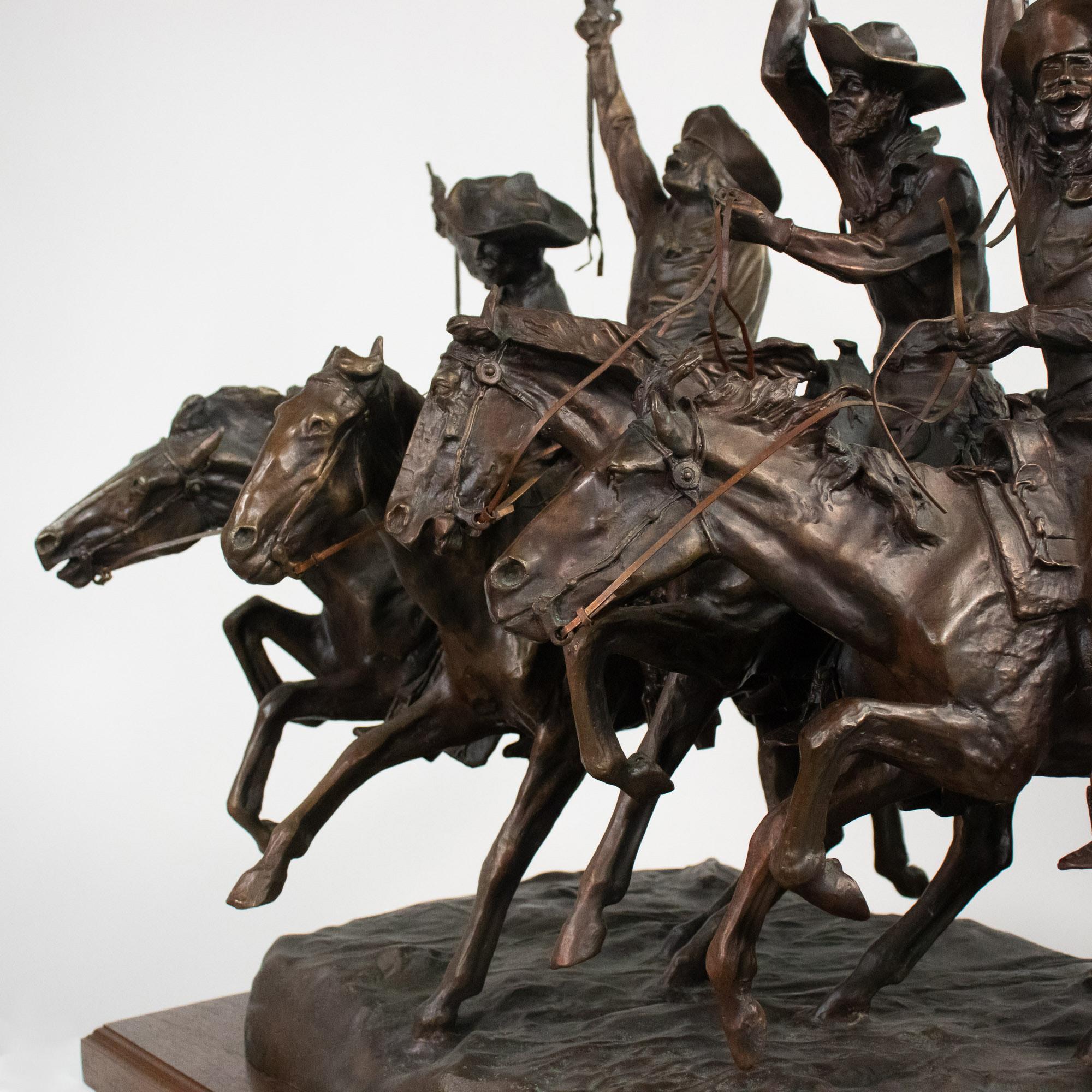 Scultura in bronzo americana della fine del 20° secolo (after) Frederic Remington in vendita 10