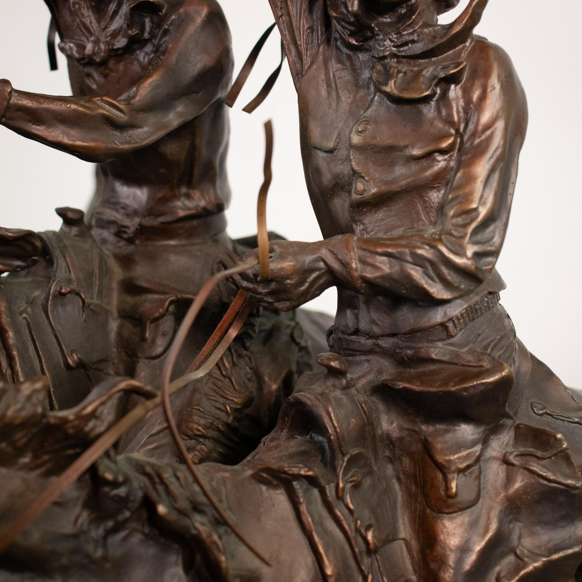 Scultura in bronzo americana della fine del 20° secolo (after) Frederic Remington in vendita 11