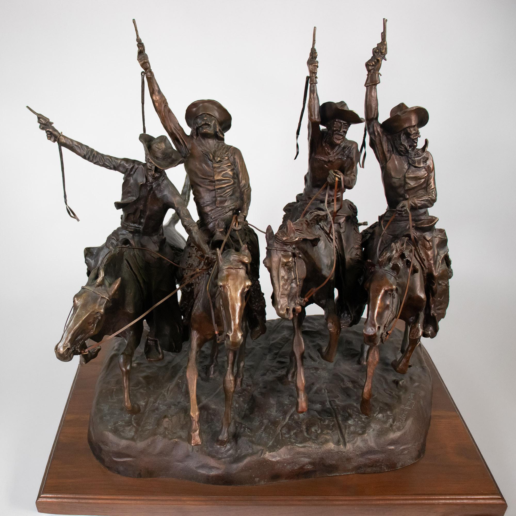 Scultura in bronzo americana della fine del 20° secolo (after) Frederic Remington in vendita 12