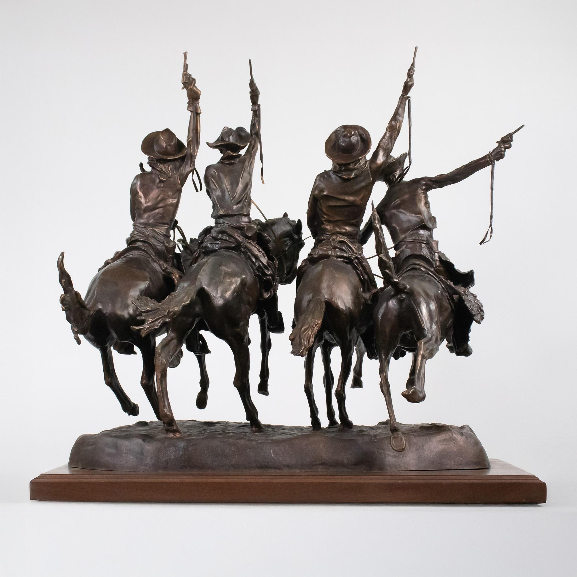 Scultura in bronzo americana della fine del 20° secolo (after) Frederic Remington In condizioni buone in vendita a Chicago, IL