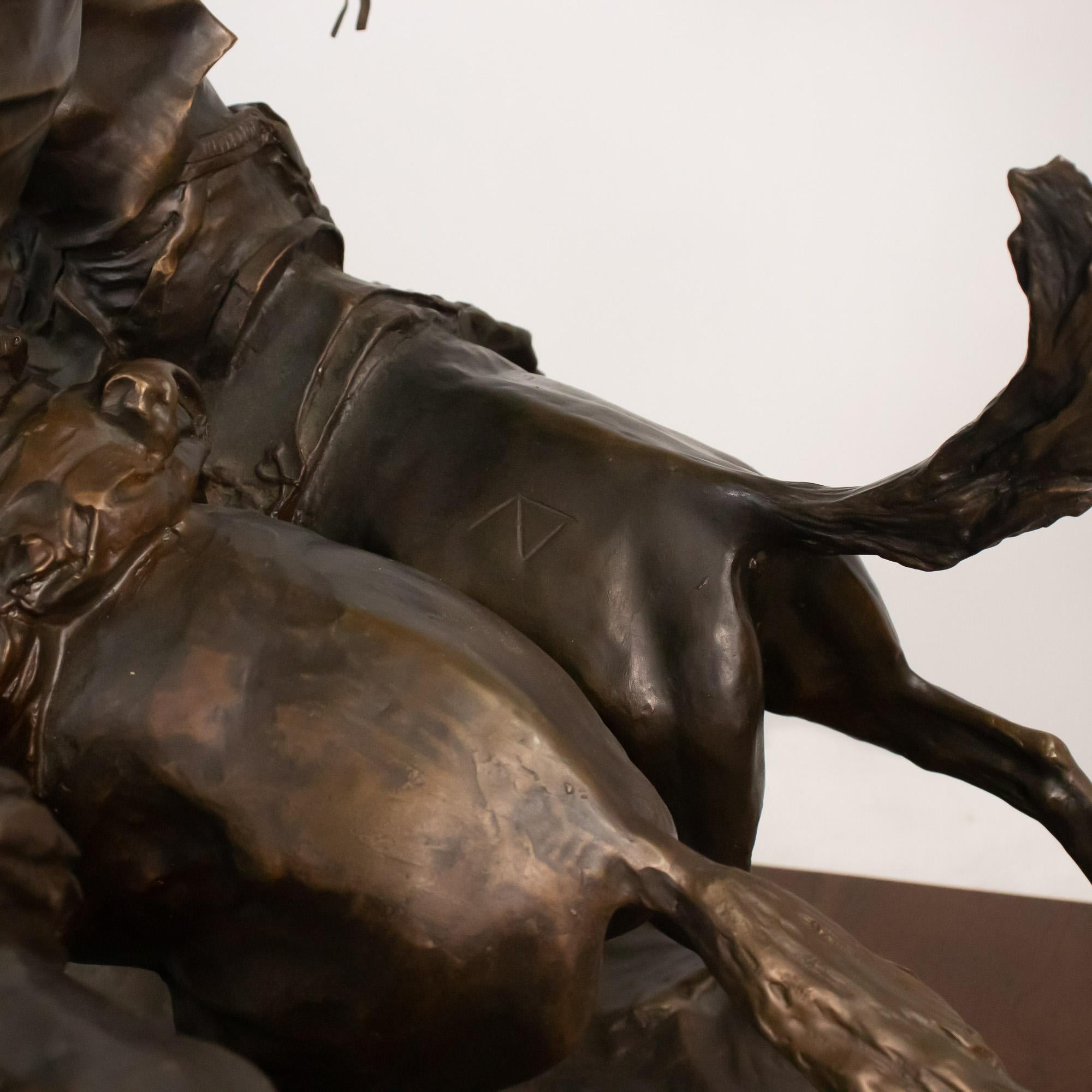 XX secolo Scultura in bronzo americana della fine del 20° secolo (after) Frederic Remington in vendita