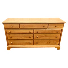 Late 20th Century American Classical Maple Double Dresser