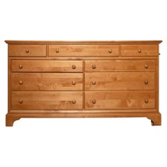 Vintage Late 20th Century American Classical Maple Double Dresser