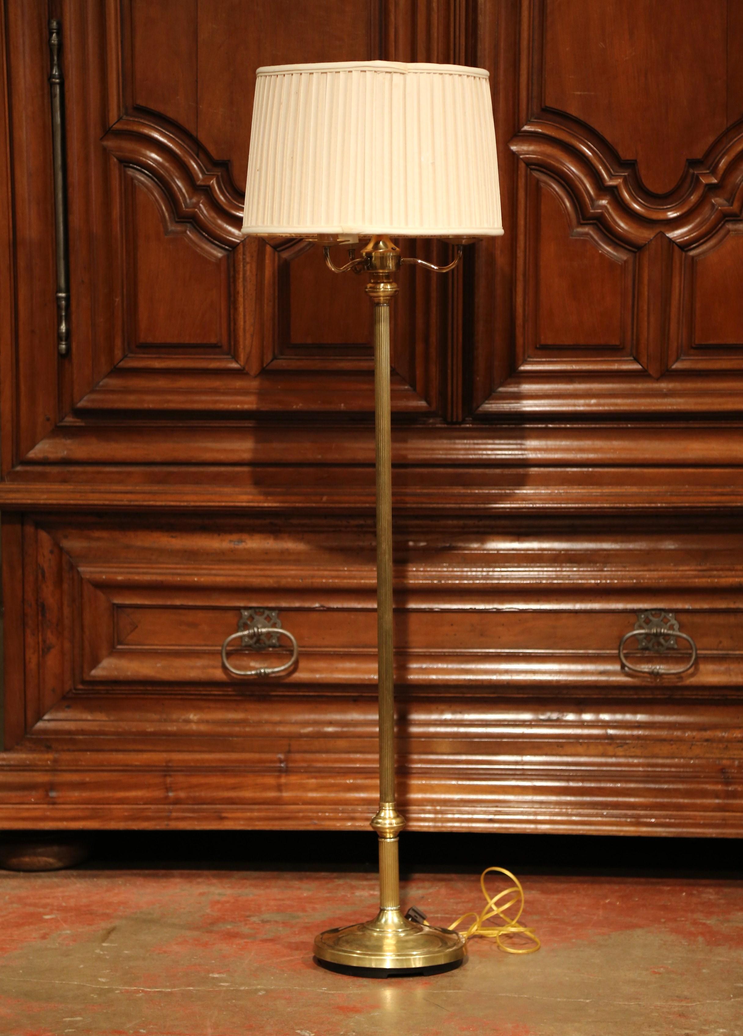 traditional brass floor lamp