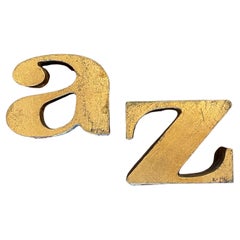Amerikanische Mid-Century-Modern-Buchstützen des späten 20. Jahrhunderts von Curtis Jere, A - Z