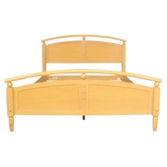 Late 20th Century American Solid Birch Arch Full Size Bedstead