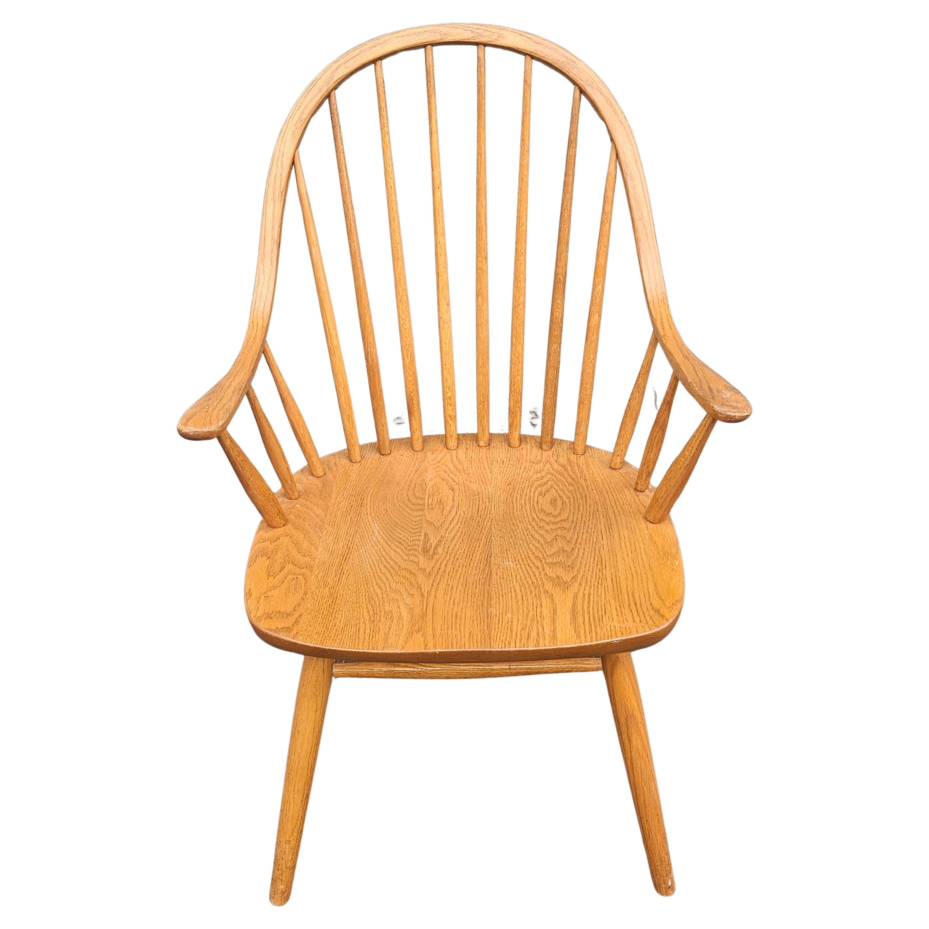 Continuer Windsor-Sessel aus Amish-Eiche des späten 20. Jahrhunderts (Sonstiges) im Angebot