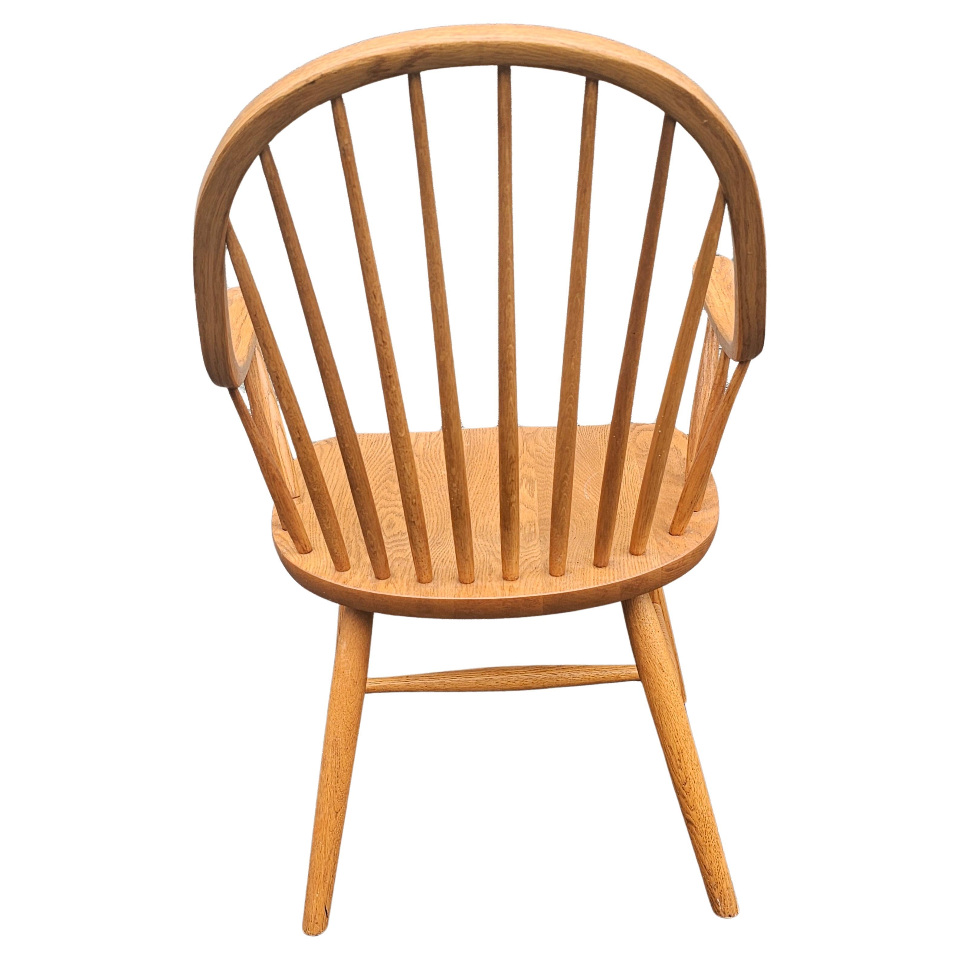 Continuer Windsor-Sessel aus Amish-Eiche des späten 20. Jahrhunderts im Zustand „Gut“ im Angebot in Germantown, MD