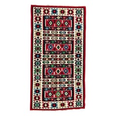 Bobyrug's schöne späten 20. Jahrhundert anatolischen türkischen Kilim Flat Rug