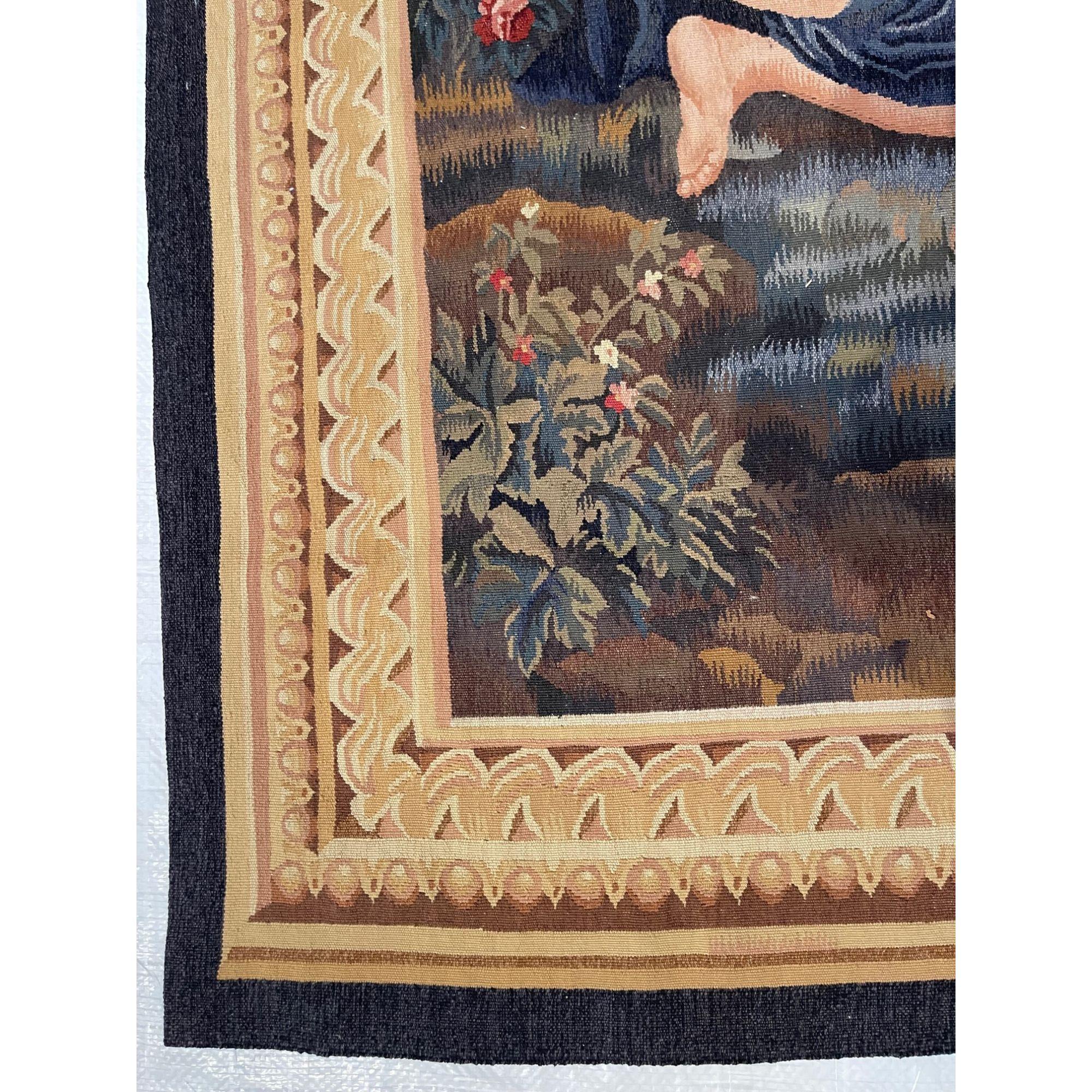Baroque Late 20th Century Angel Design Tapestry 7' X 5'8