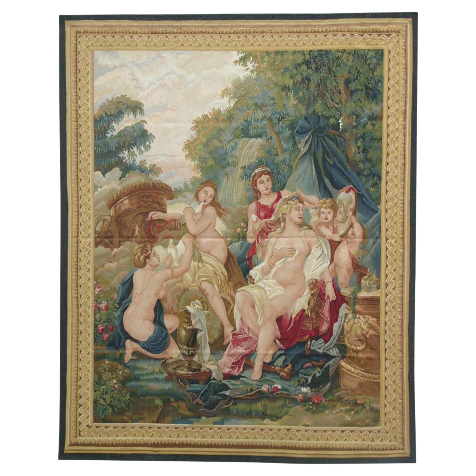 Late 20th Century Angel Design Tapestry 7' X 5'8" For Sale