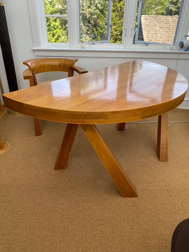 Late 20th Century Art Deco Style Desk and Chair in Maple by Rupert