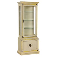 Late 20th Century Asian Chinoiserie Lighted Display Cabinet Style of Drexel