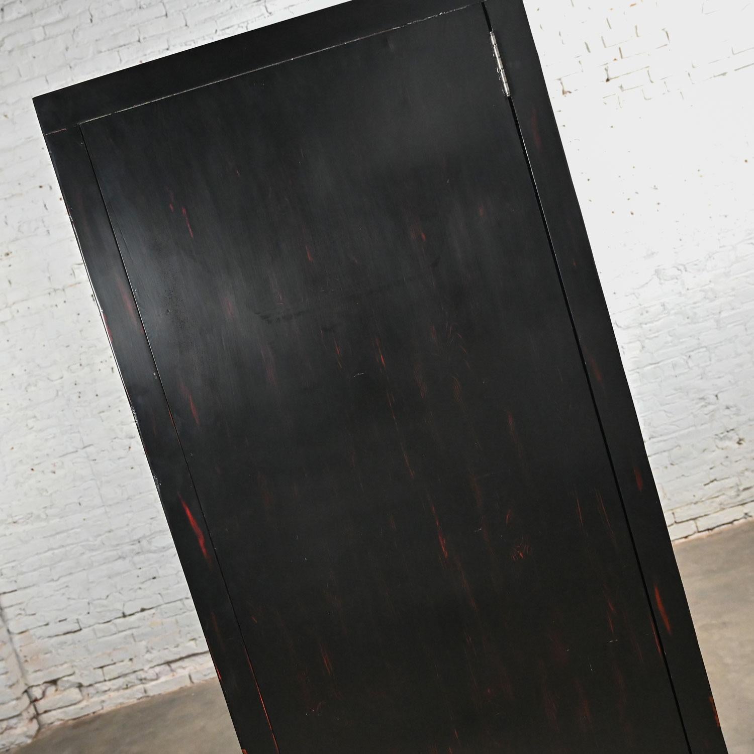 Late 20th Century Asian Style Baker Milling Road Entertainment Storage Cabinet 6