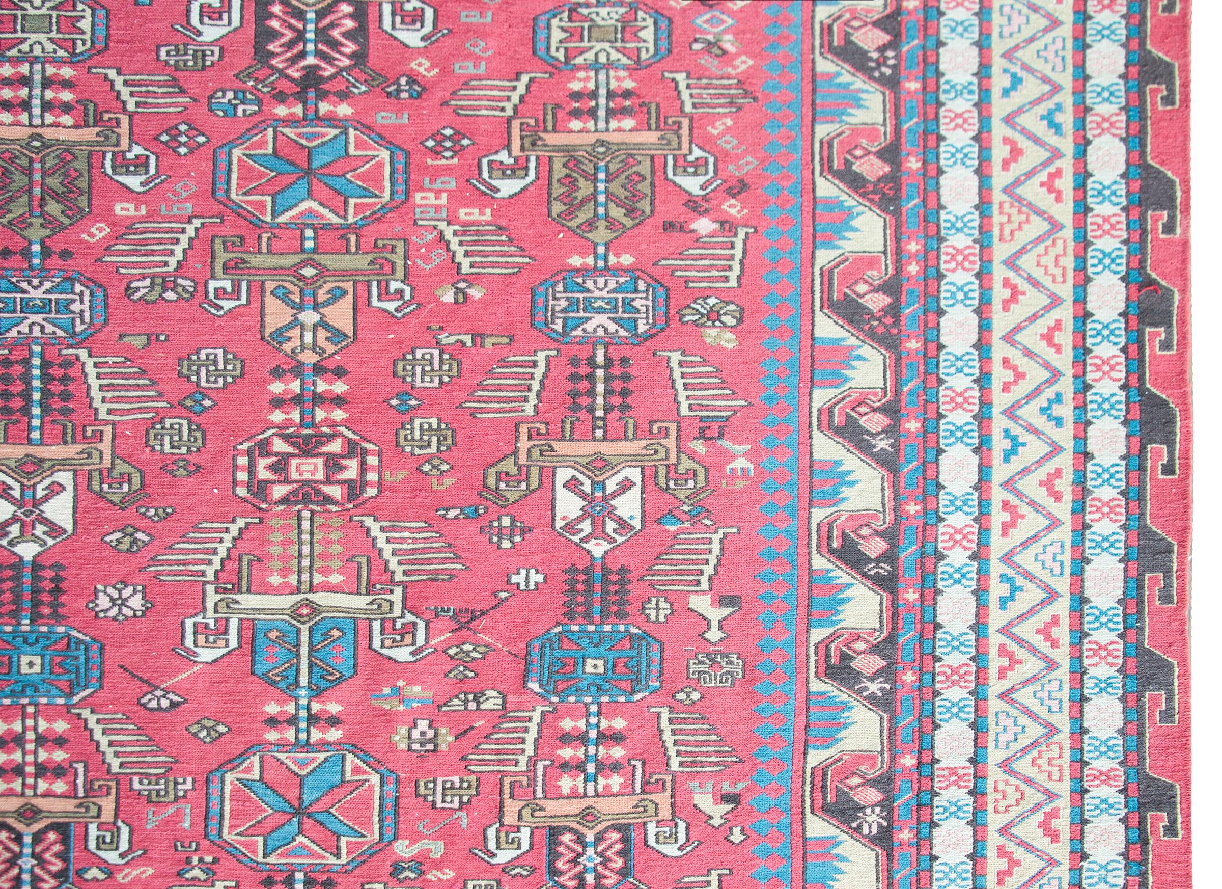 Azerbaijaniischer Sumac-Teppich des späten 20. Jahrhunderts (Handgewebt) im Angebot
