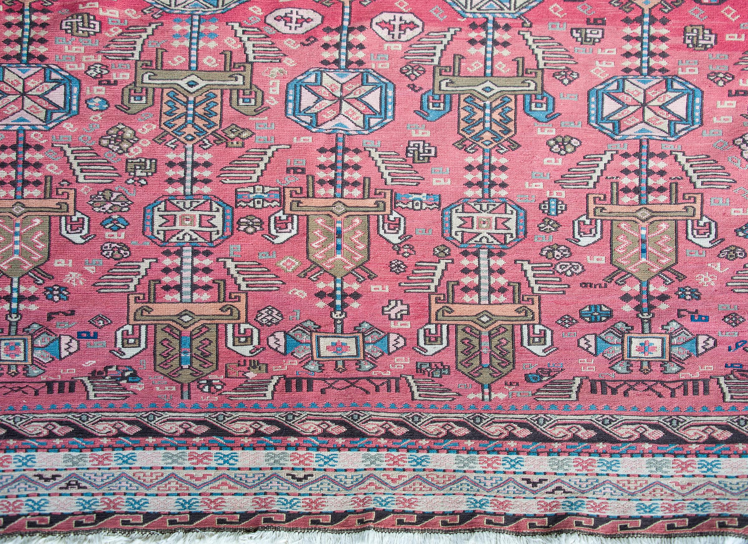 Late 20th Century Azerbaijani Sumac Rug For Sale 3