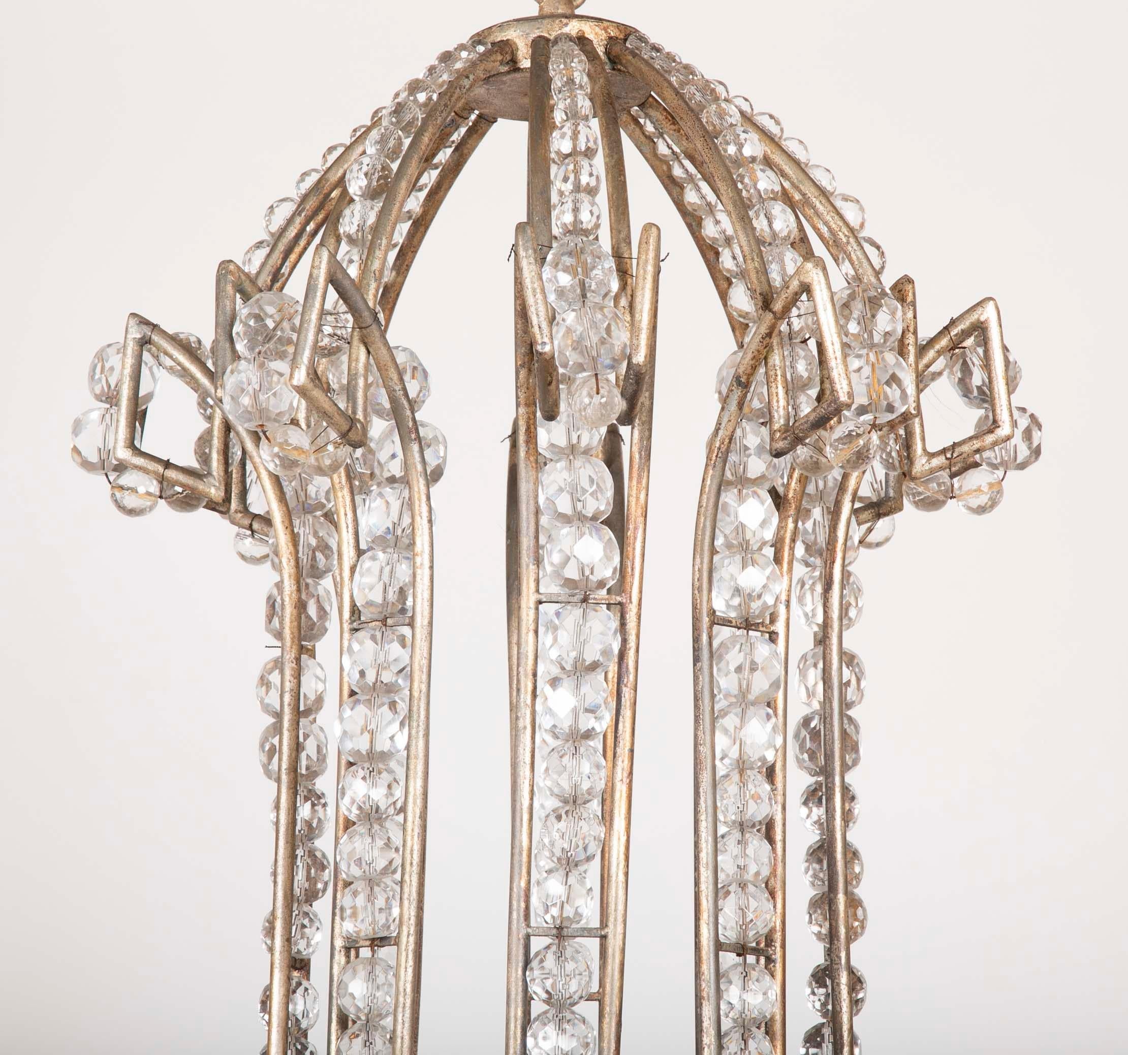 European Late 20th Century Bagues Style Chandelier