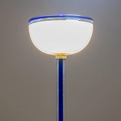 Blaue Murano-Glas-Stehlampe "Tolboi" von Venini, Italien, Ende des 20.
